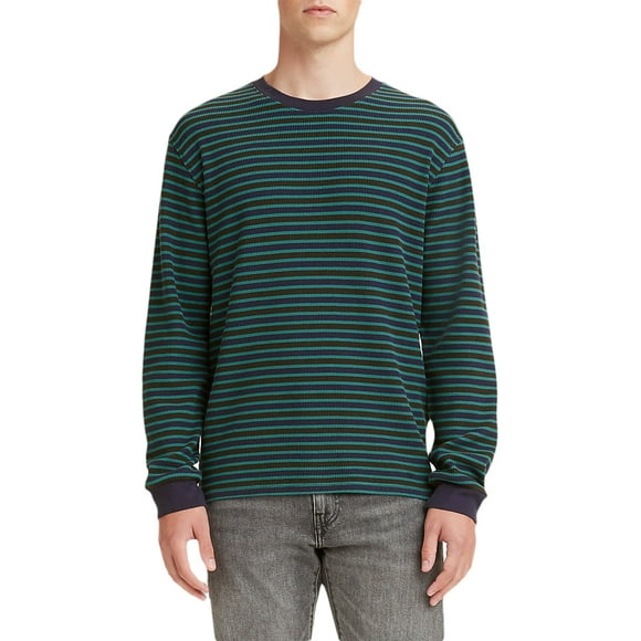 NWT Royal Underground Men l/s navy blue thermal shirt cross $195 85015 NWT Royal Underground Men l/s navy blue thermal shirt cross $195 85015
